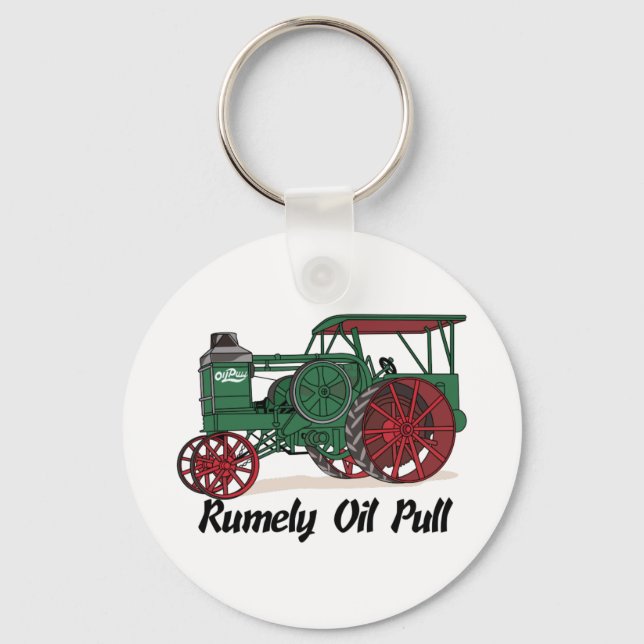 Rumely Oil Pull Tractor Keychain (Front)