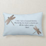 Rumi Desires Quote & Dragonfly Throw Pillow