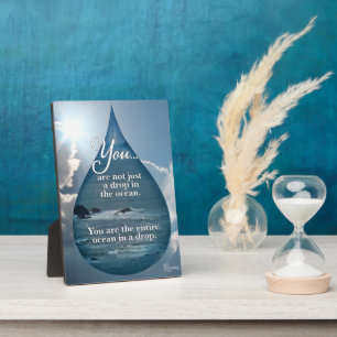 Rumi Drop in the Ocean Plaque