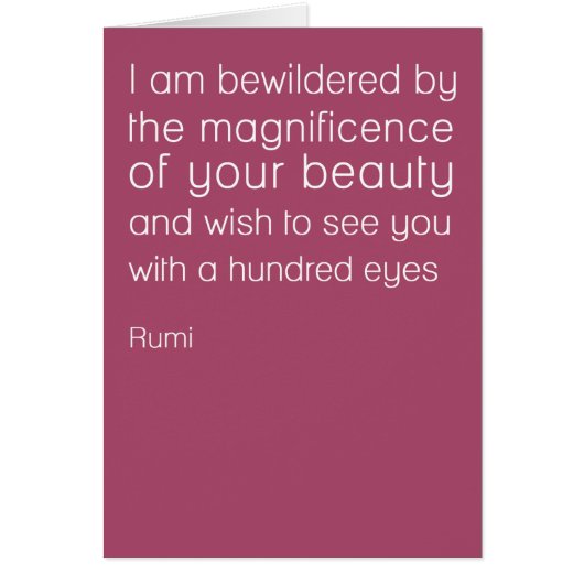 Rumi Eyes Card (Front)