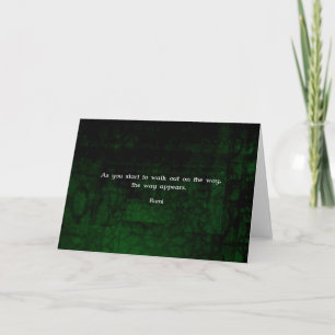 Rumi Inspirational Having Faith Quote Card