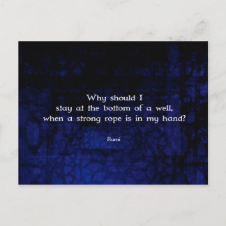 Rumi Inspirational Taking Action Quote Postcard