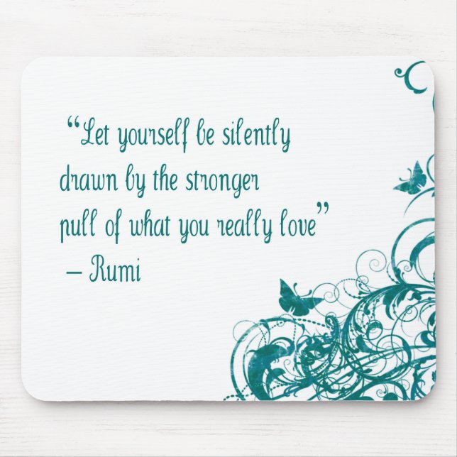 Rumi love quote mouse pad (Front)