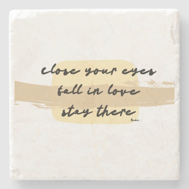 RUMI Love Stone Coaster (Front)