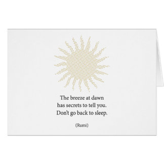 Rumi Morning Poetry Cards