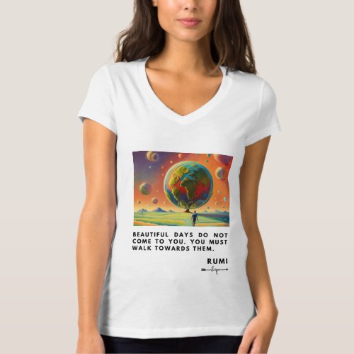 RUMI PEACEFUL QUOTE T_Shirt