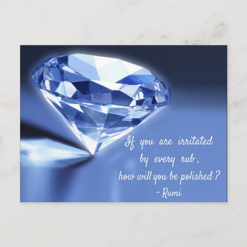 Rumi quote about life How will you be polished Postcard