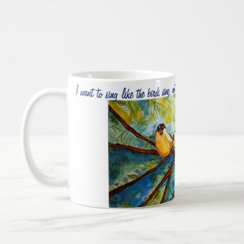 Rumi Quote Birds Watercolor Art Coffee Mug by KariAnapol at Zazzle
