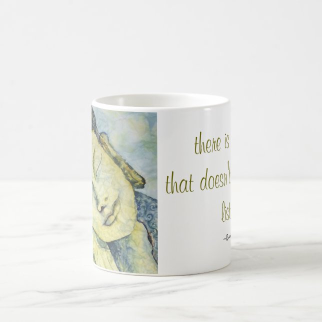 Rumi Quote Buddha Art Classic Coffee Mug (Center)