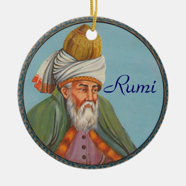 Rumi quote ornament (Front)