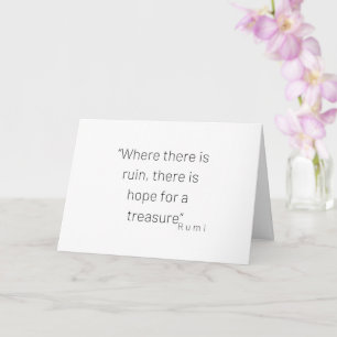 Rumi Quotes Coffee Mug Card