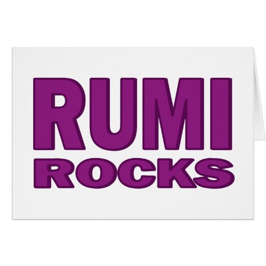 Rumi Rocks (Front Horizontal)