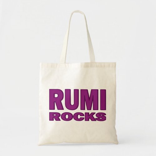 Rumi Rocks Tote Bag