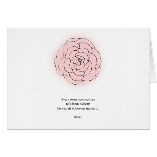 Rumi Rose Poetry (Front Horizontal)