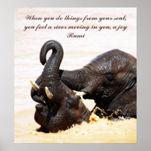 Rumi Soul joy Poster