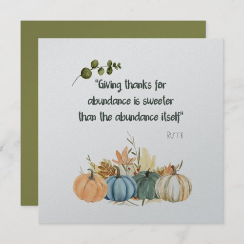 Rumi Thanksgiving Quote_ Happy Thanksgiving Invita Invitation