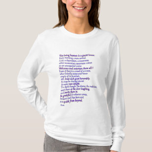 Rumi: the human being is a guest house T-Shirt