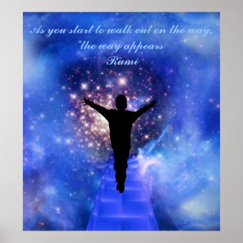 Rumi  Trust The Way Poster by Motivators at Zazzle