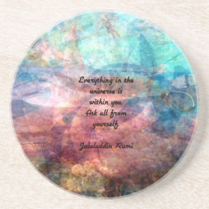 Rumi Uplifting Quote About Energy And Universe Coaster