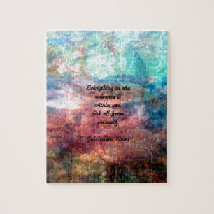 Rumi Uplifting Quote About Energy And Universe Jigsaw Puzzle