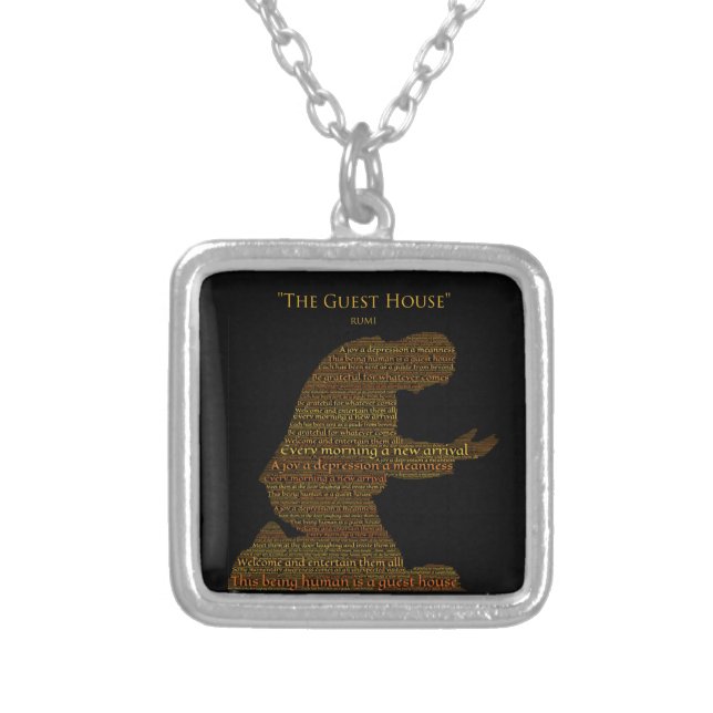 Rumi's "The Guest House" Poem Necklace (Front)