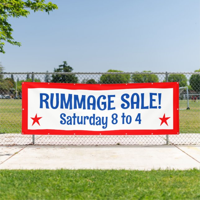 Rummage Sale Patriotic Banner (Insitu)