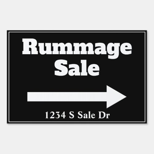 Rummage Sale Sign