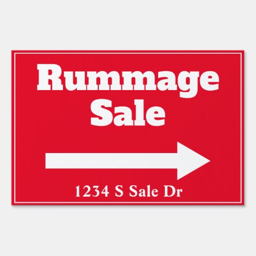 Rummage Sale Sign