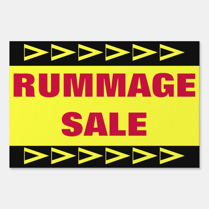 Rummage Sale Yard Sign