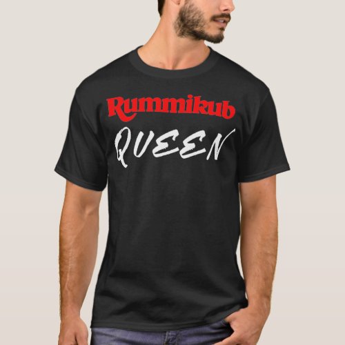 Rummikub Queen Player Fan Premium  T_Shirt