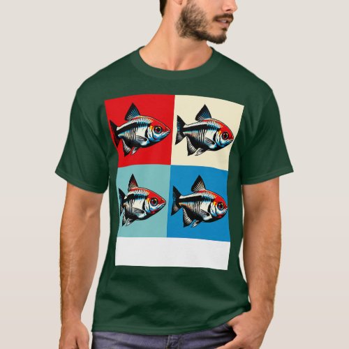 Rummy Nose Tetra Cool Tropical Fish T_Shirt