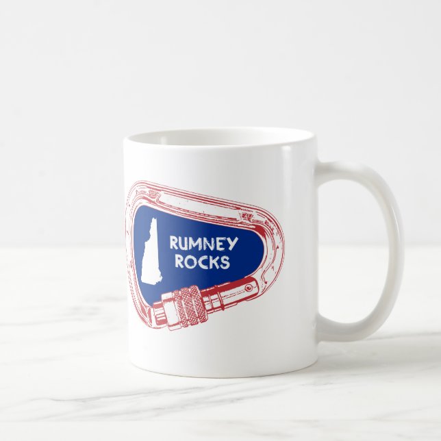 Rumney Rocks Climbing Carabiner Coffee Mug (Right)