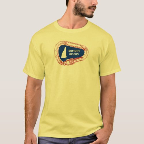 Rumney Rocks Climbing Carabiner T_Shirt