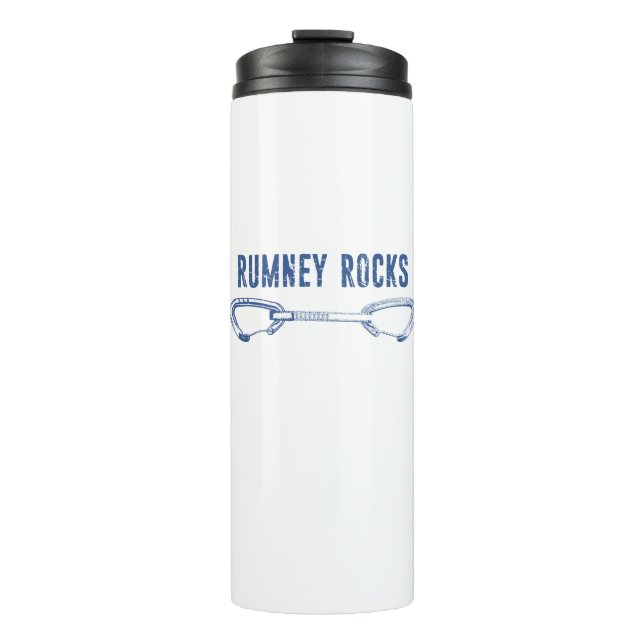 Rumney Rocks Climbing Quickdraw Thermal Tumbler (Front)