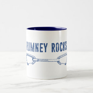 Rumney Rocks Climbing Quickdraw Two-Tone Coffee Mug