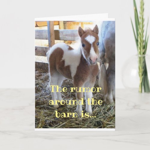 RUMOR AROUND THE BARN IS YOU R TURNING 30 CARD