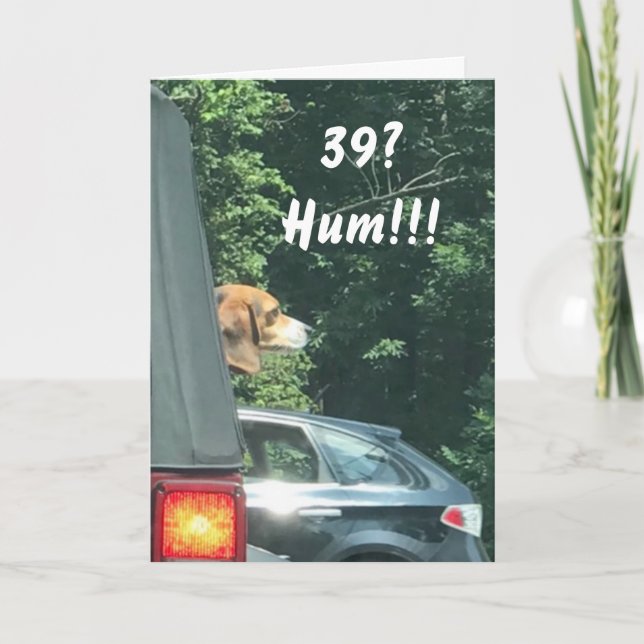 RUMOR IS THAT **39th** ENJOY YOUTH WHILE U CAN Card (Front)