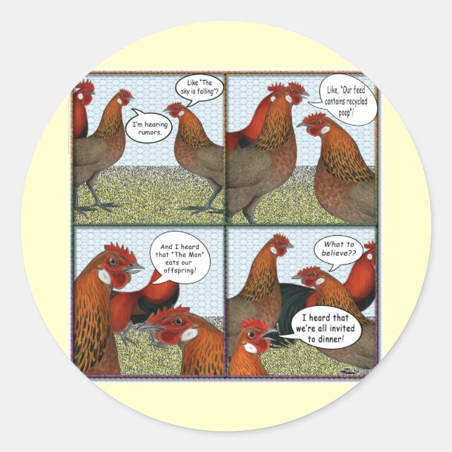 Rumors Classic Round Sticker (Front)