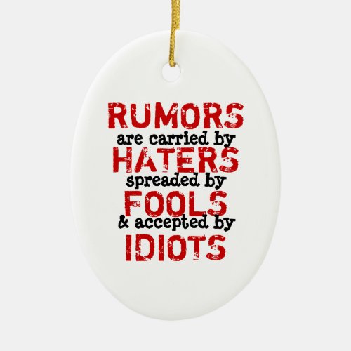 RUMORS _ Ornament Truism  Philosophy 2 Sides