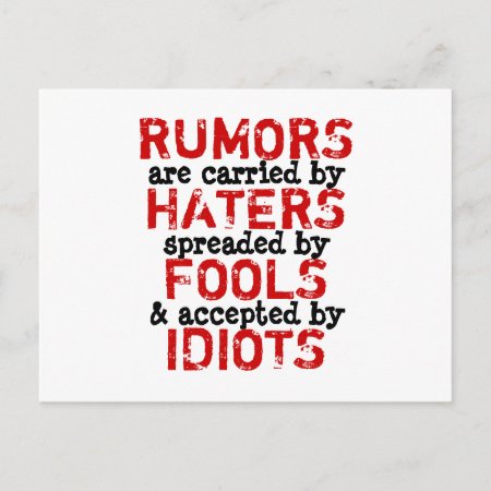 Rumors - Postcard Truism / Philosophy