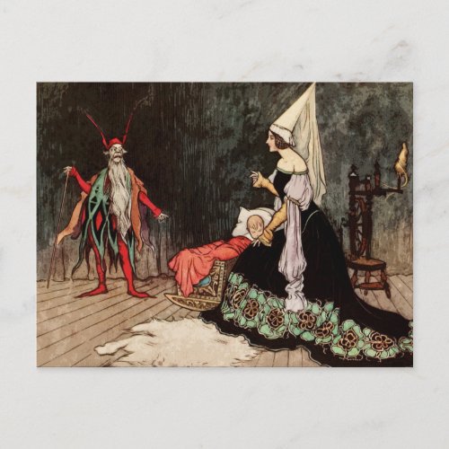 Rumpelstilzchen Princess Vintage Fairy Tale Postcard