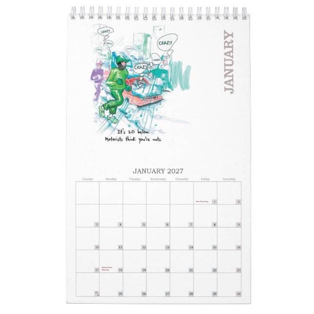 RUN 2013 - Calendar for Runners - Vertical (Jan 2027)