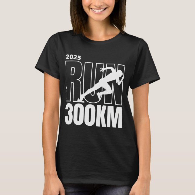 RUN 300KM Classic Tees (Front)