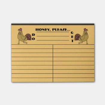 Run-a-round Chicken Do-get Reminders Personalized Post-it Notes by ShopTheWriteStuff at Zazzle