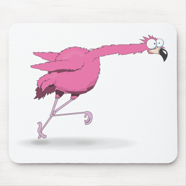 Run along Flamingo Mouse Pad (Front)