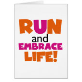 Run and Embrace Life Orange Pink (Front)