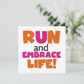 Run and Embrace Life Orange Pink (Standing Front)