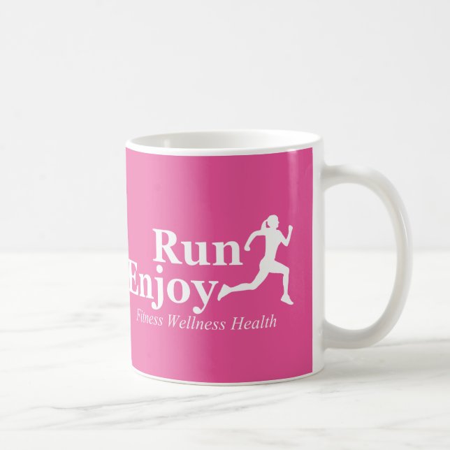 Run and enjoy coffee mug (Right)