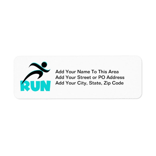 RUN Aqua Label (Front)
