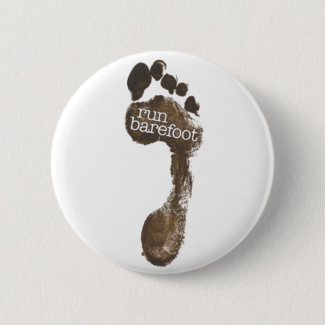 Run Barefoot Button (Front)